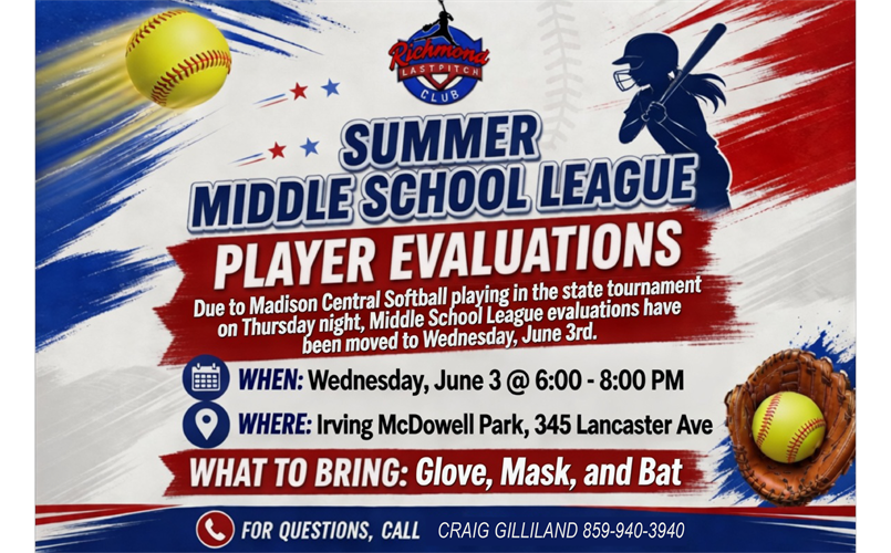 Middle School League Evaluations